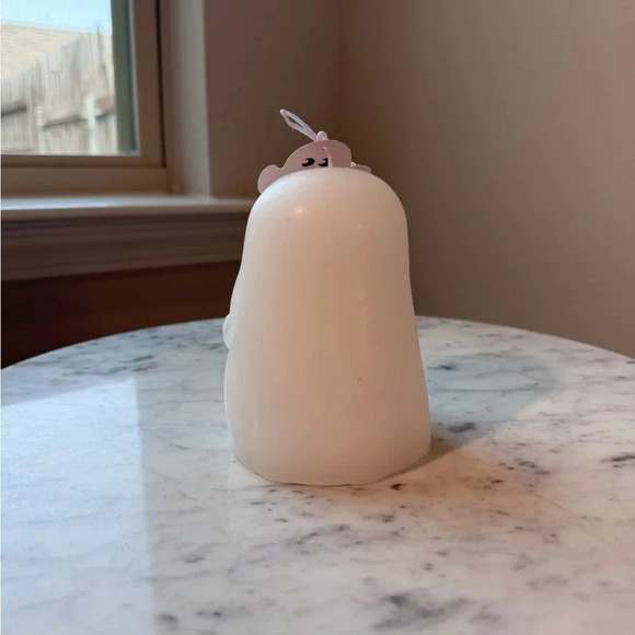 Goblin and Ghoul Ghost Candle with Candy Corn - Picture 3 of 4